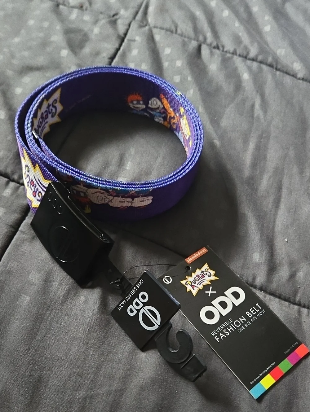 Kids Purple Rugrats x ODD Reversible Fashion Belt